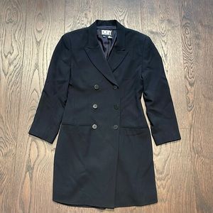 Vintage black 90s suit/skort dress